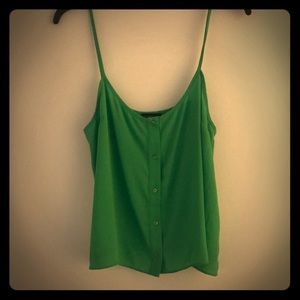 TOPSHOP Green Tank Top Size 8 (Small/Med)